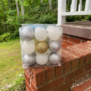 Winter Wonder Lane Glittered 18 Piece Shatterproof Holiday Ornament